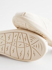 Neutral Canvas Slip-Ons Shoes - Image 4 of 5