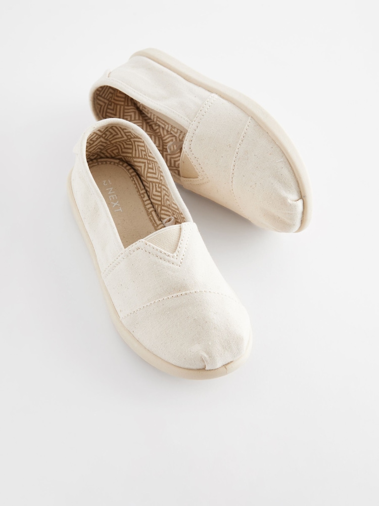 Neutral Canvas Slip-Ons Shoes - Image 5 of 5