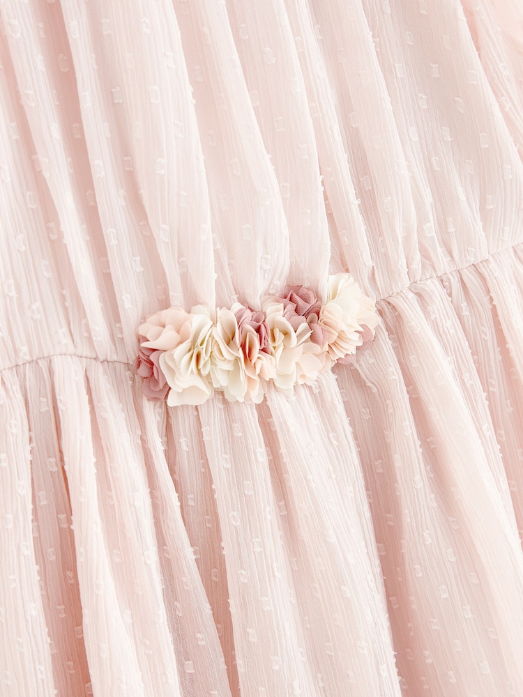 Pink Chiffon Corsage Dress (3-16yrs) - Image 10 of 10