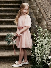 Pink Chiffon Corsage Dress (3-16yrs) - Image 2 of 10