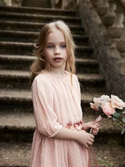 Pink Chiffon Corsage Dress (3-16yrs) - Image 5 of 10