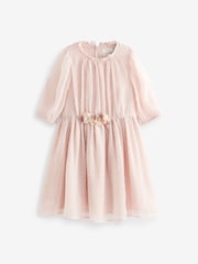Pink Chiffon Corsage Dress (3-16yrs) - Image 8 of 10