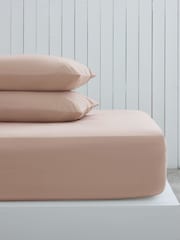 Natural Beige Cotton Rich Deep Fitted Sheet - Image 1 of 1