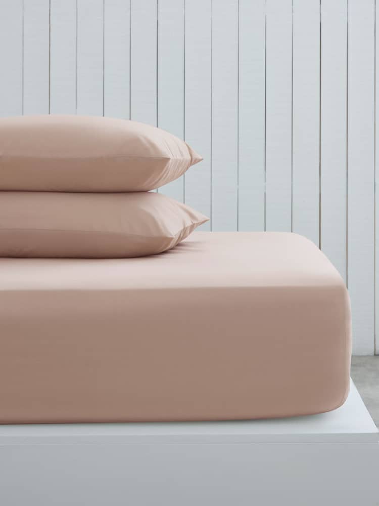 Natural Beige Cotton Rich Deep Fitted Sheet - Image 1 of 1
