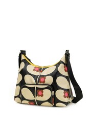Orla Kiely Brown Scoop Wild Rose Stem Large Hobo Bag - Image 2 of 4