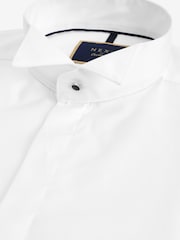 White Signature Wing Collar Shirt - Image 7 of 10