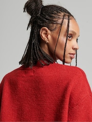 Superdry Red Vintage Essential Mock Neck Jumper - Image 3 of 5