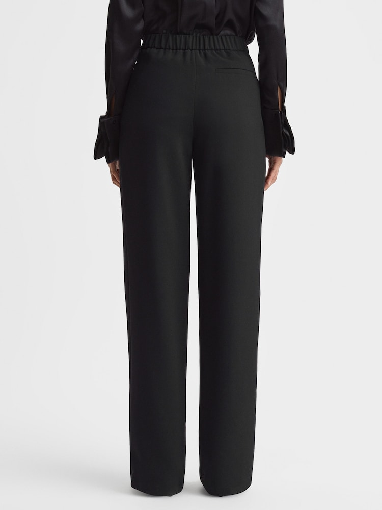 Reiss Black Aleah Pull On Trousers - Image 5 of 5