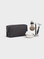 Negro - Neceser de lona encerada y cuero The Small Grantham de OSPREY LONDON - Imagen 2 de 5