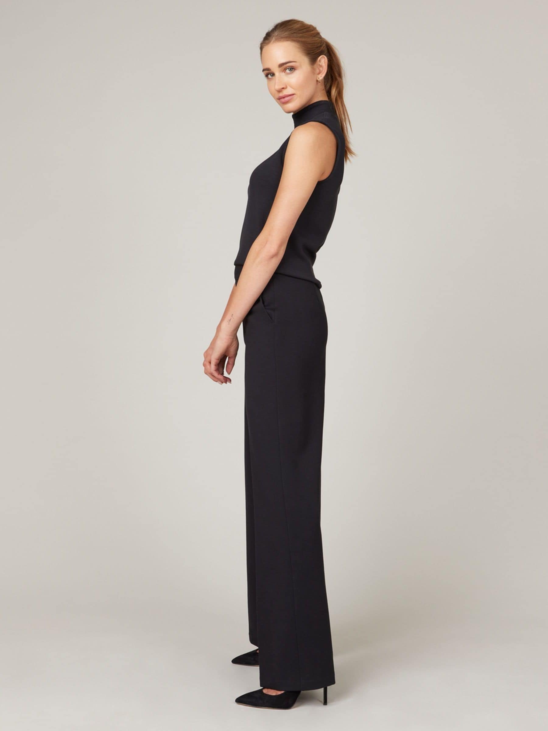 Reiss Sparkle Tapered Trousers in Dark Gold | REISS