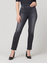 SPANX® Black Straight Leg Jeans - Image 6 of 10