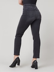 SPANX® Black Straight Leg Jeans - Image 7 of 10