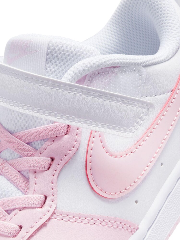 Nike White/Pink Junior Court Borough Low Trainers - Image 11 of 11
