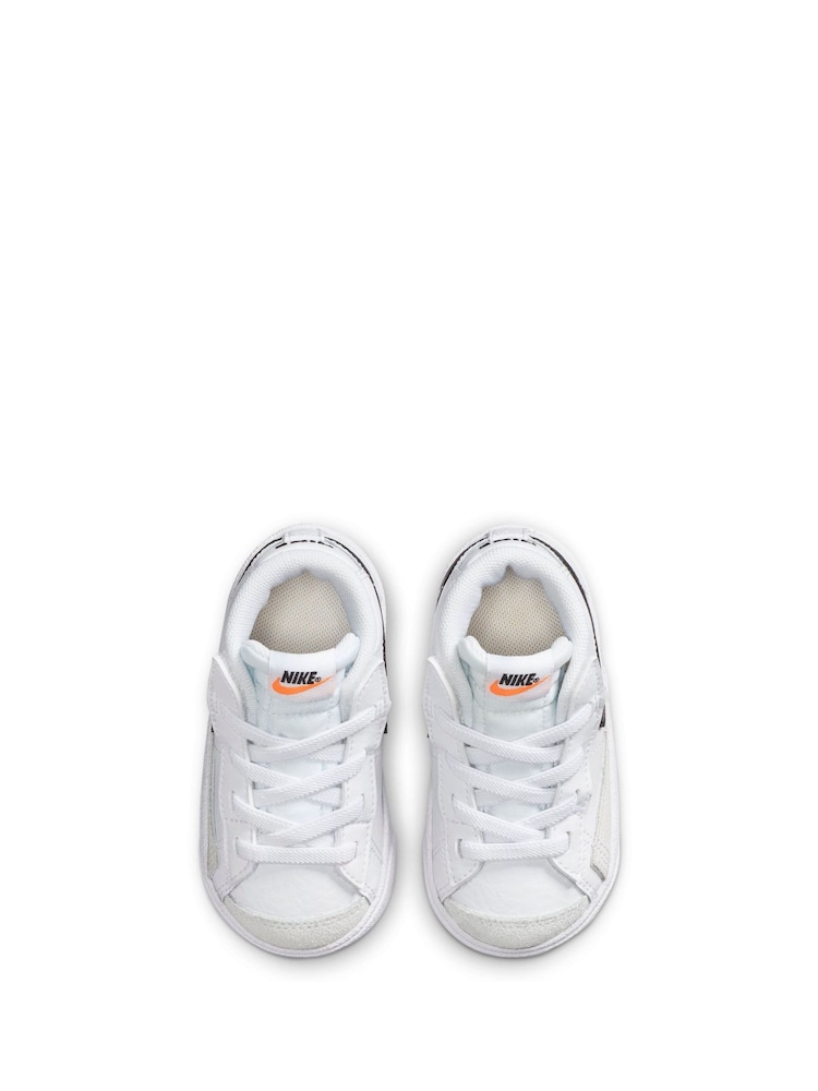 Nike White/Black Blazer 77 Mid Infant Trainers - Image 5 of 10