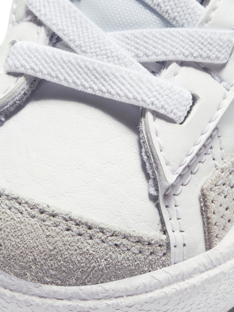 Nike White/Black Blazer 77 Mid Infant Trainers - Image 7 of 10