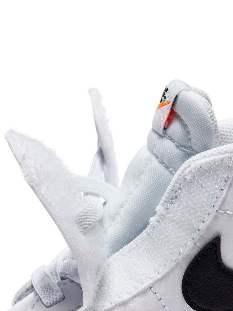 Nike White/Black Blazer 77 Mid Infant Trainers - Image 8 of 10