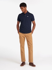 Barbour® Blue 100% Cotton Sports Polo Shirt - Image 4 of 8