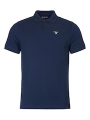 Barbour® Blue 100% Cotton Sports Polo Shirt - Image 6 of 8