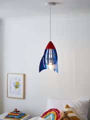 glow Yellow Rocket Ceiling Light Pendant - Image 1 of 4