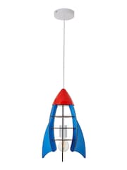 glow Yellow Rocket Ceiling Light Pendant - Image 3 of 4