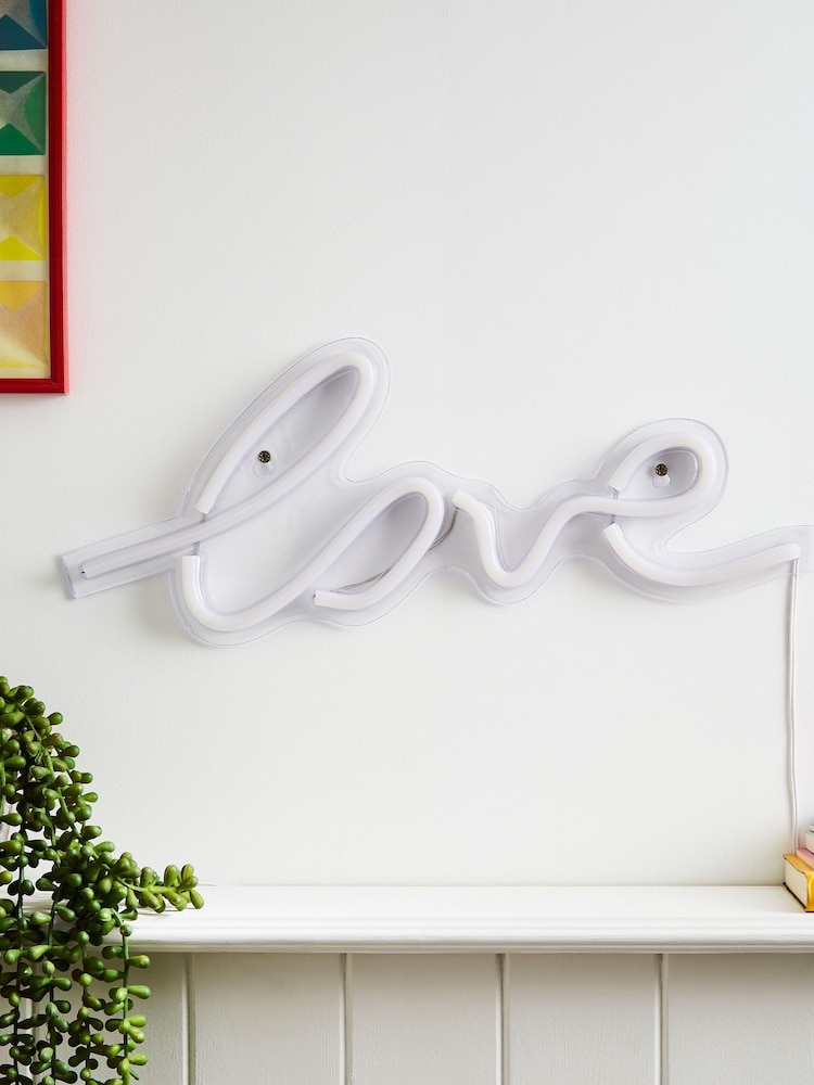 glow Pink Neon Love LED Wall Light - Image 2 of 5
