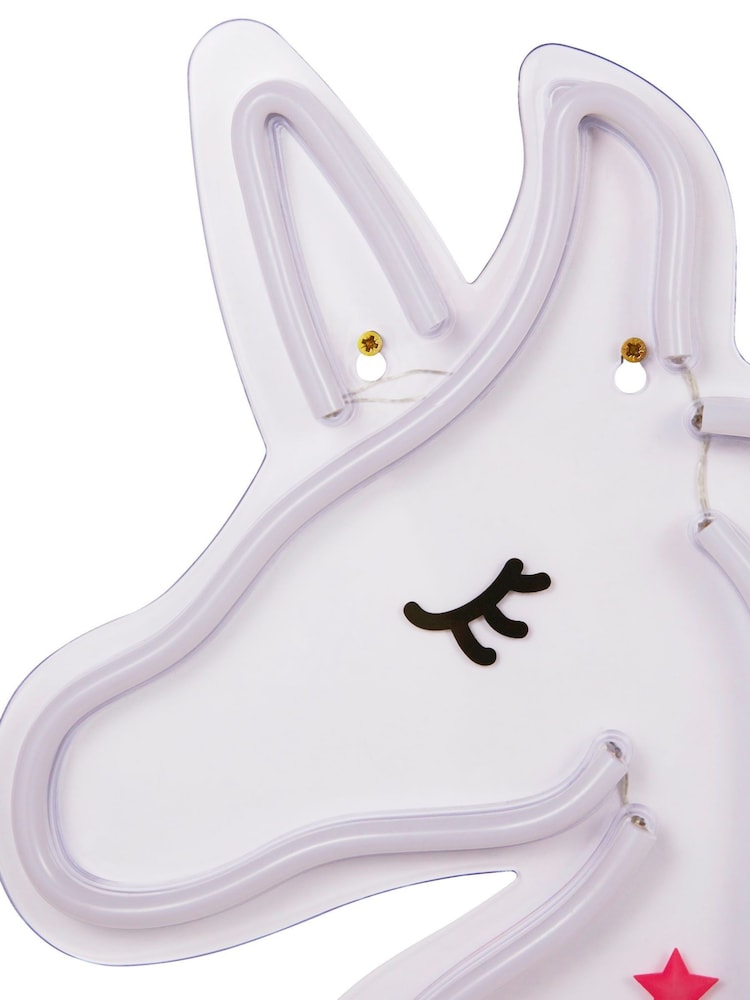 glow Pink Neon Unicorn Wall Light - Image 5 of 5