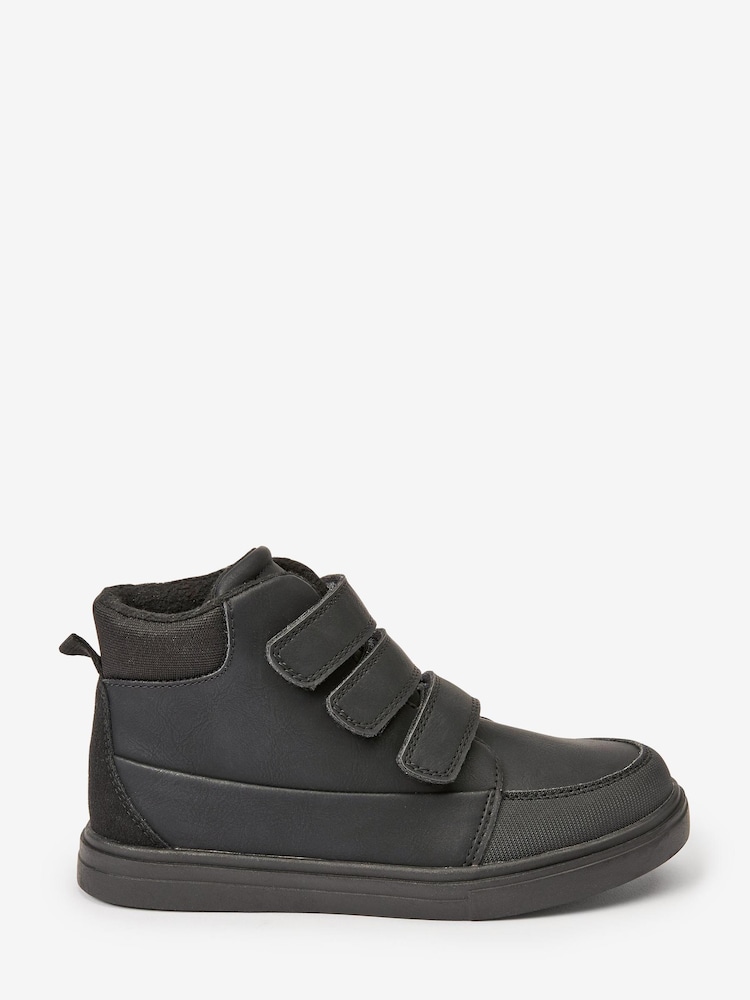 Schwarz - Stiefel mit Klettverschluss - Bild 1 von 4 Schwarz - Stiefel mit Klettverschluss - Bild 1 von 4