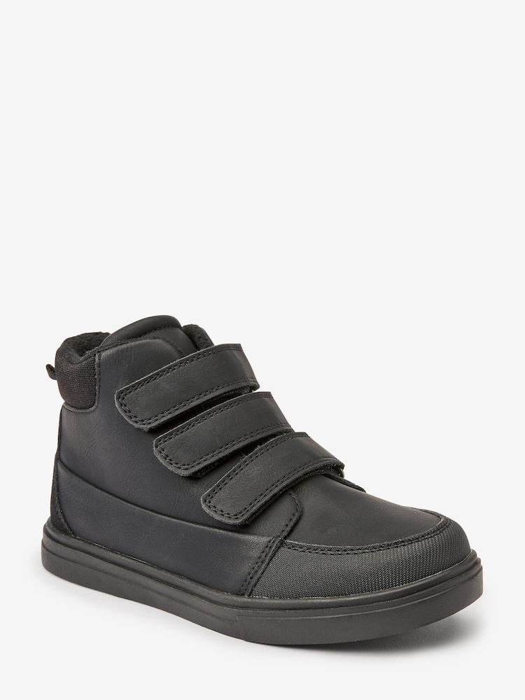 Schwarz - Stiefel mit Klettverschluss - Bild 2 von 4 Schwarz - Stiefel mit Klettverschluss - Bild 2 von 4