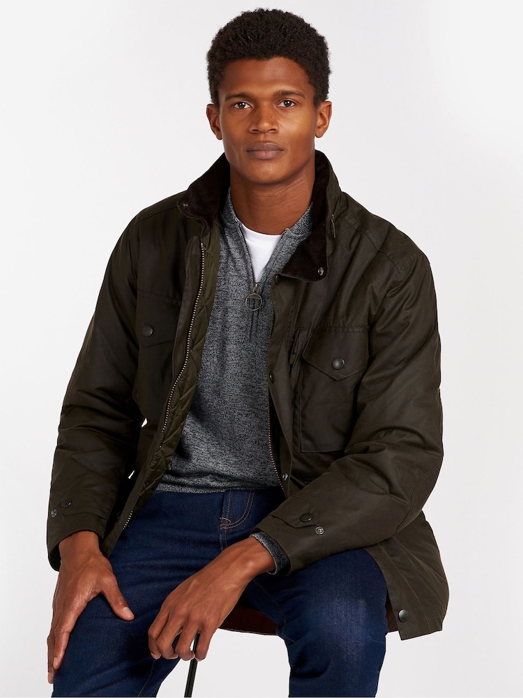 Barbour® Brown Sapper Wax Jacket - Image 2 of 7