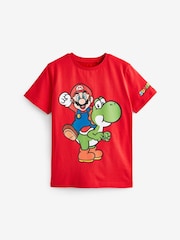 أحمر - Mario Gaming 100% Cotton T-Shirt (3-16yrs) - Image 1 of 3