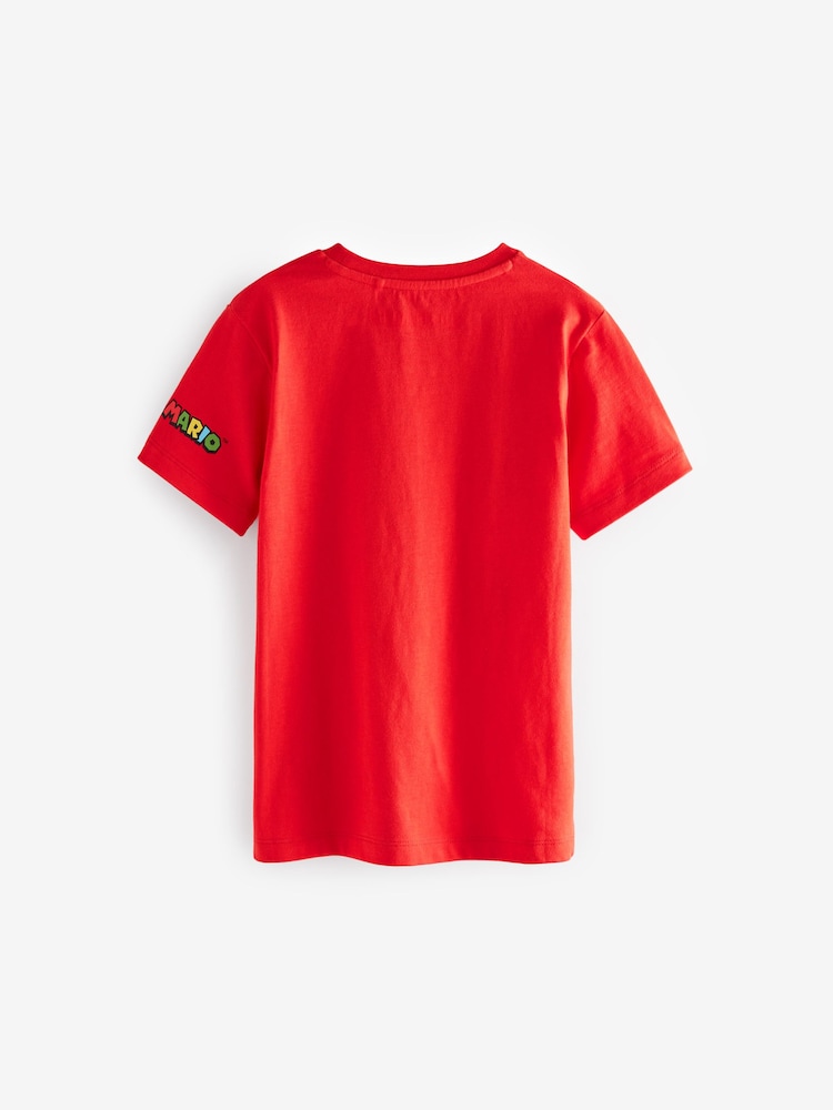 أحمر - Mario Gaming 100% Cotton T-Shirt (3-16yrs) - Image 2 of 3