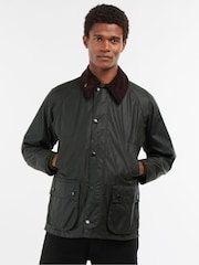 Barbour® Green Bedale Wax Jacket - Image 1 of 10