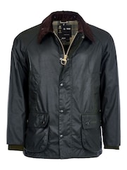 Barbour® Green Bedale Wax Jacket - Image 8 of 10