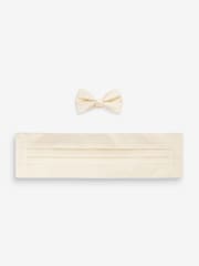 Champagne Gold Cummerbund And Bow Tie Set - Image 1 of 6