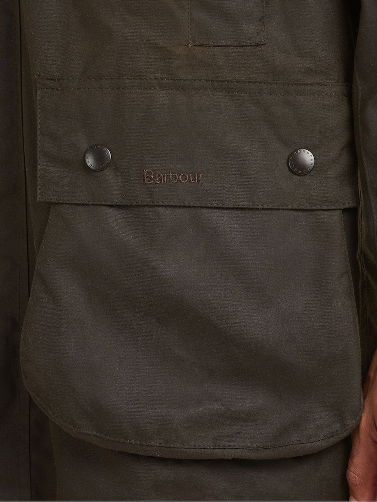 Barbour® Green Classic Northumbria Wax 100% Cotton Jacket - Image 11 of 11