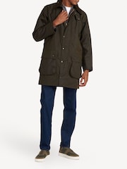 Barbour® Green Classic Northumbria Wax 100% Cotton Jacket - Image 4 of 11