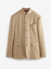 Gold Slim Nehru Collar Suit Jacket - Image 7 of 9