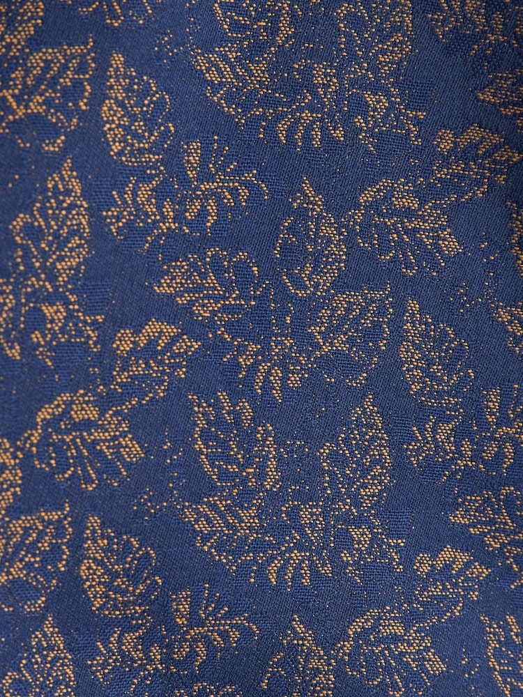 Blue Slim Nehru Collar Suit Jacket - Image 11 of 12