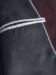 Burgundy Red Slim Nehru Collar Suit Jacket - Image 9 of 9