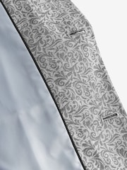 Silver Nehru Collar Waistcoat - Image 4 of 6