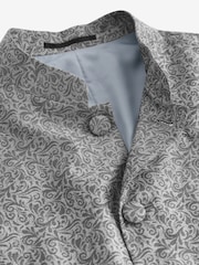 Silver Nehru Collar Waistcoat - Image 6 of 6