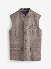 Gold Nehru Collar Waistcoat - Image 2 of 5