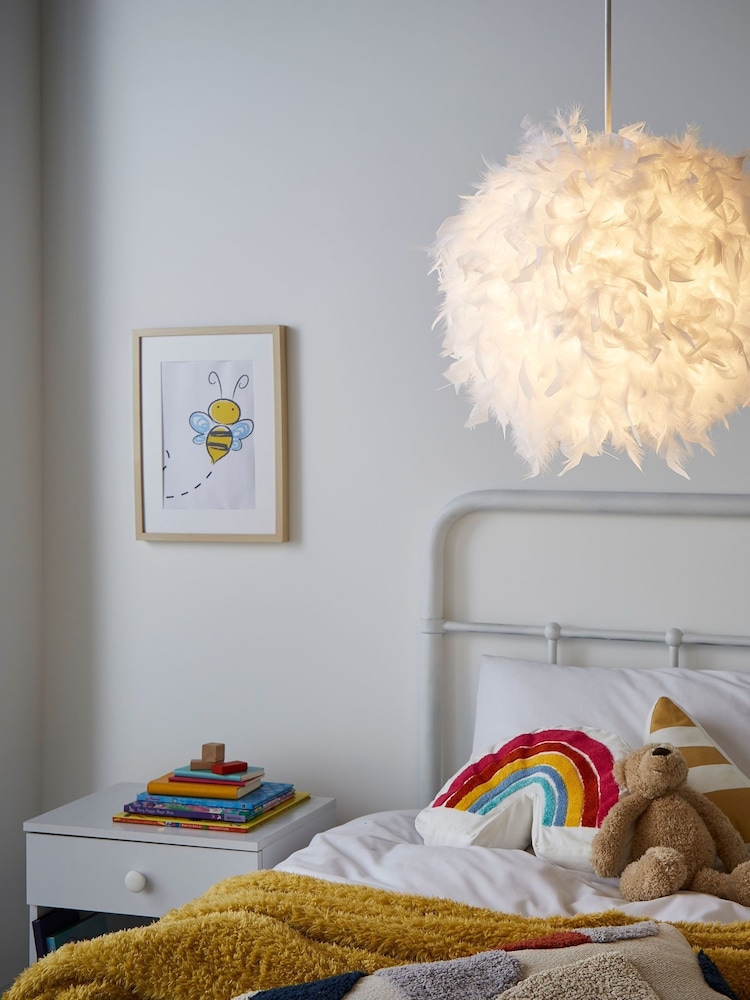 glow White Feather 40cm Shade - Image 1 of 6