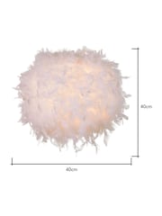 glow White Feather 40cm Shade - Image 6 of 6