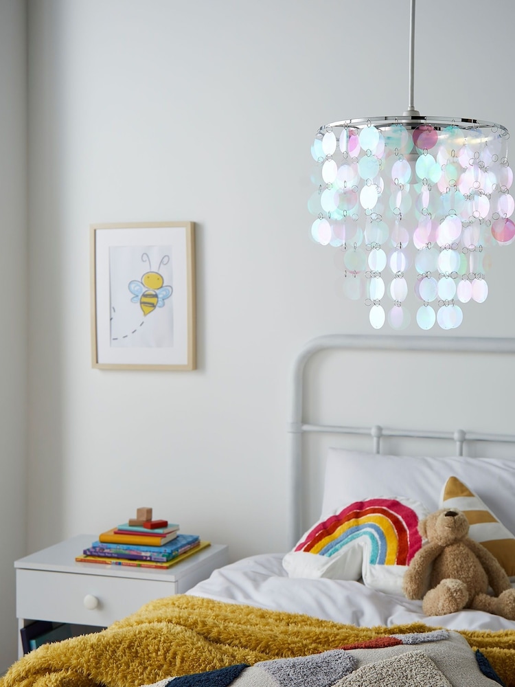 Glow Silver Iridescent Easy Fit Light Shade - Image 2 of 5