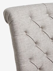 Set of 2 Chunky Weave Mid Natural Evy Buttoned Dining Chairs - Image 4 of 8