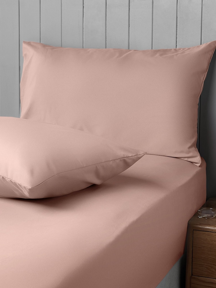 Silentnight Set of 2 Blush Pink Supersoft Pillowcases - Image 2 of 4