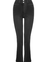 M&Co Grey Lift And Shape Straight Leg Jeans - Image 3 of 5