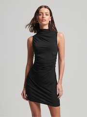 Superdry Studios Jersey Backstage Black Dress - Image 1 of 5