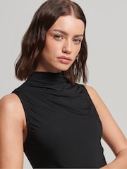 Superdry Studios Jersey Backstage Black Dress - Image 4 of 5